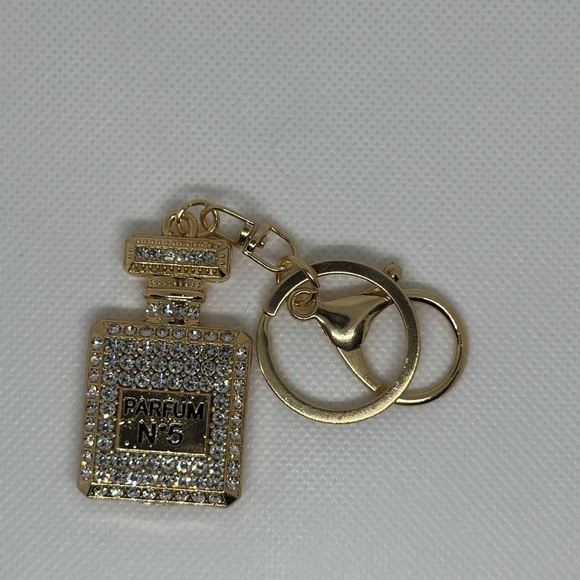 Rhinestone Parfum No 5 keychain and bag charm - Picture 6 of 6